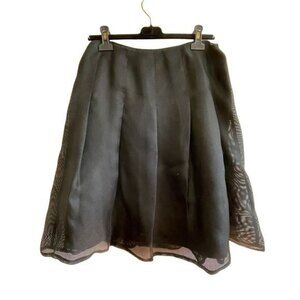 Kay Unger Mesh Overlay Knee Length Skirt Size 12